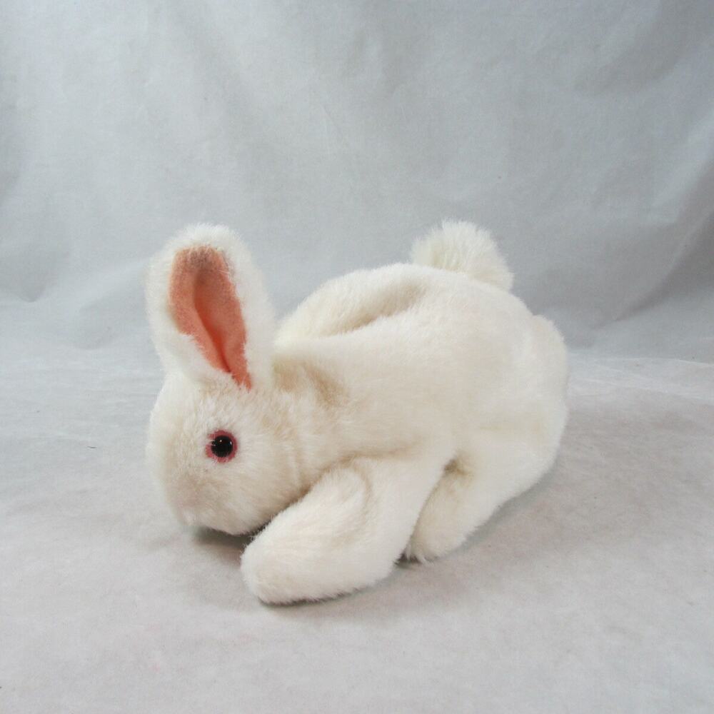 Folkmanis Folktails Bunny Rabbit Hand Puppet White Stuffed Plush Animal 7"